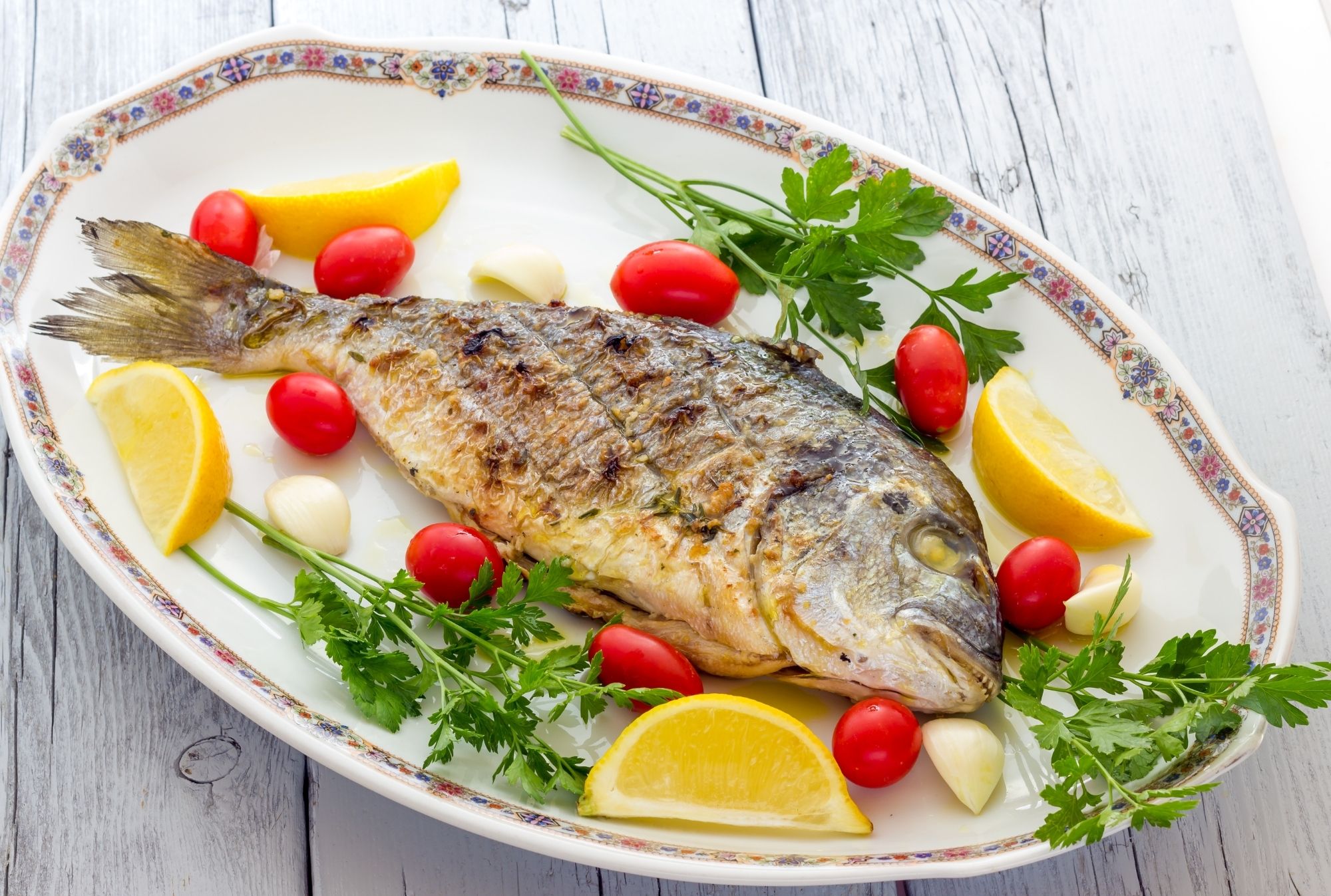 Grilled bream